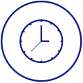 clock icon with circle